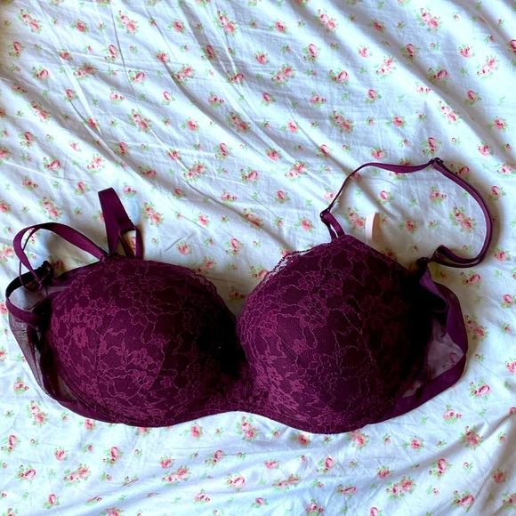 Victoria’s Secret Sexy Tee Wireless Fleur Noir Lace Push-up Bra - Picture 1 of 3